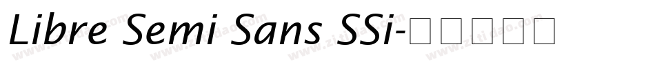 Libre Semi Sans SSi字体转换